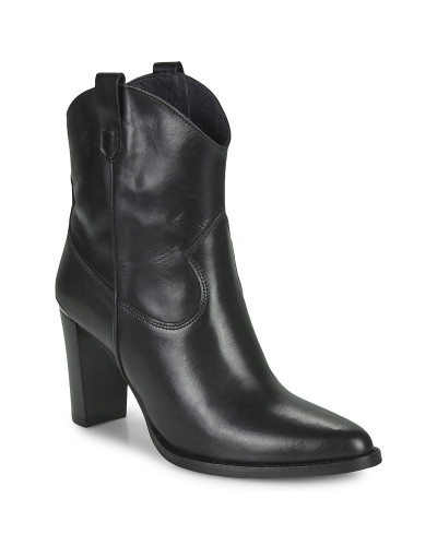 Bottines femmes Myma 6717-CUIR-NOIR Noir