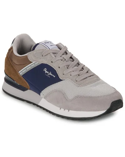 Baskets basses hommes Pepe jeans LONDON URBAN M Gris