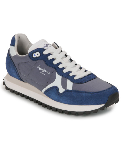 Baskets basses hommes Pepe jeans BRIT-ON PRINT M Bleu