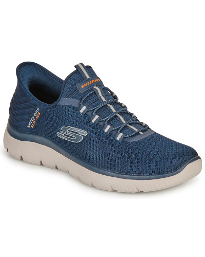 Baskets basses hommes Skechers SUMMITS SLIP-INS Bleu
