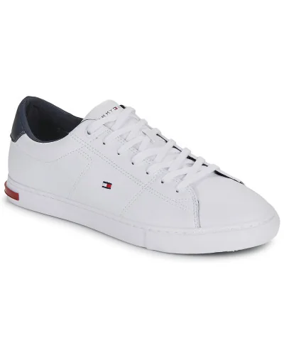 Baskets basses hommes Tommy Hilfiger ESSENTIAL LEATHER DETAIL VULC Blanc