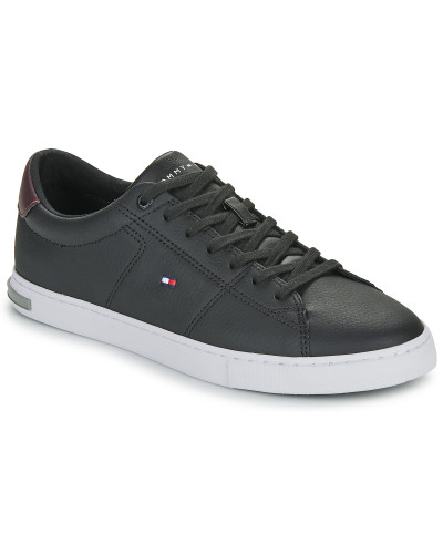 Baskets basses hommes Tommy Hilfiger ESSENTIAL LEATHER DETAIL VULC Noir