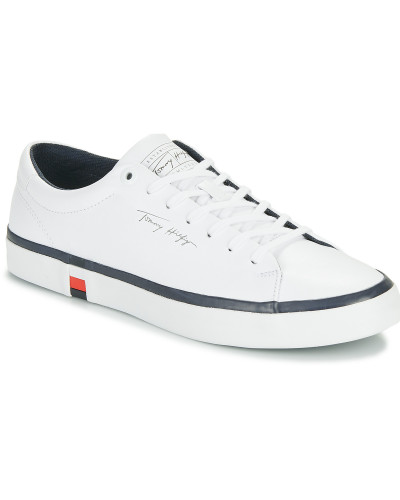 Baskets basses hommes Tommy Hilfiger MODERN VULC CORPORATE LEATHER Blanc