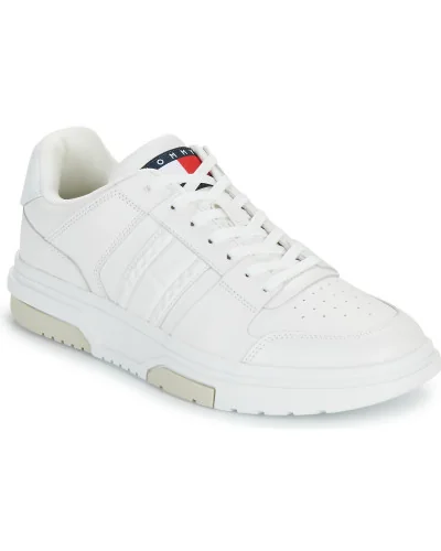 Baskets basses hommes Tommy Jeans THE BROOKLYN LEATHER Blanc