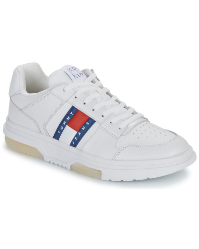 Baskets basses hommes Tommy Jeans THE BROOKLYN LEATHER Blanc