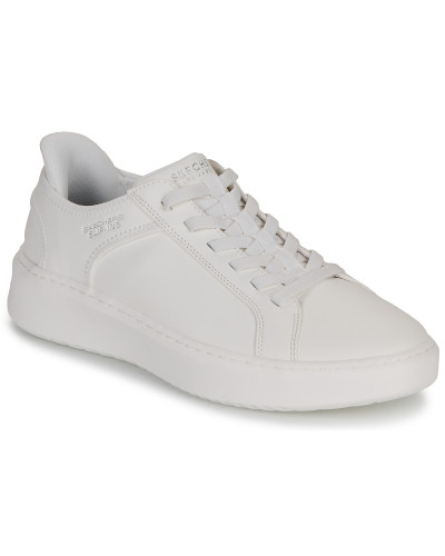 Baskets basses hommes Skechers SLIP-INS: COURT BREAK - DOUBLE VENTED Blanc