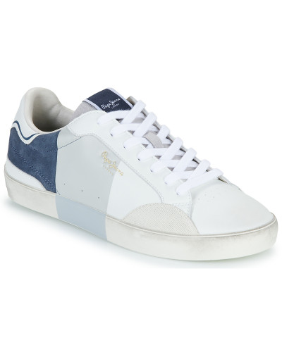 Baskets basses hommes Pepe jeans LANE PRINT M Blanc