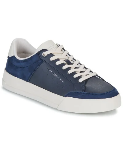 Baskets basses hommes Tommy Hilfiger TH COURT MIX LTH NUBUCK Bleu