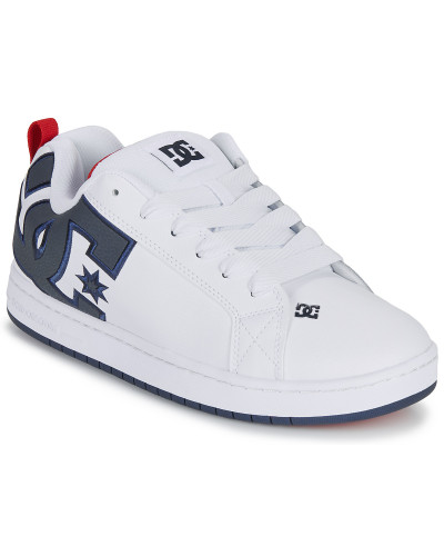 Baskets basses hommes DC Shoes COURT GRAFFIK Blanc