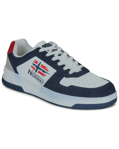 Baskets basses hommes Geographical Norway ORTY Blanc