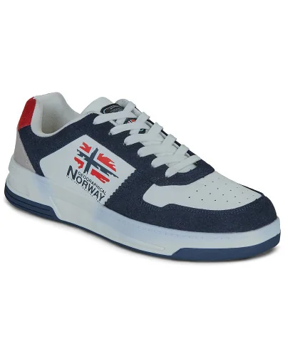 Baskets basses hommes Geographical Norway ORTY Blanc