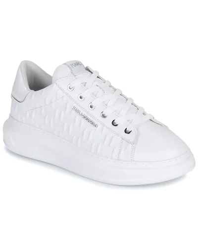 Baskets basses hommes Karl Lagerfeld KAPRI MENS Monogram Emboss Lo Blanc