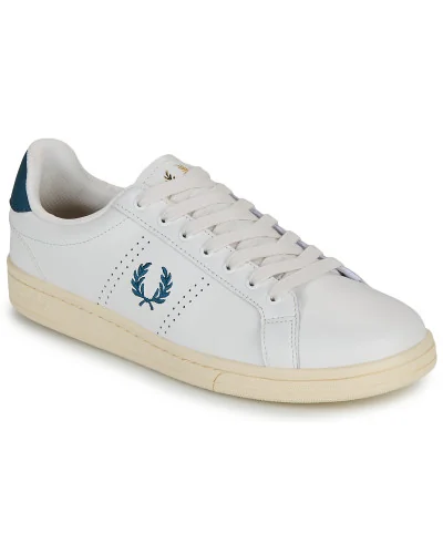 Baskets basses hommes Fred Perry B721 LEATHER Blanc