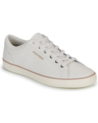Baskets basses hommes Fred Perry BASELINE TEXTURED LEATHER Blanc
