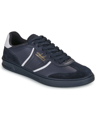 Baskets basses hommes Fred Perry B4 EMBOSSED LEATHER - SUEDE Bleu