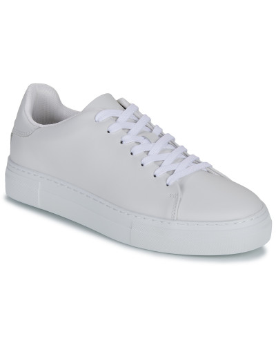 Baskets basses hommes Selected SLHDAVID CHUNKY LEATHER Blanc