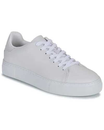 Baskets basses hommes Selected SLHDAVID CHUNKY LEATHER Blanc