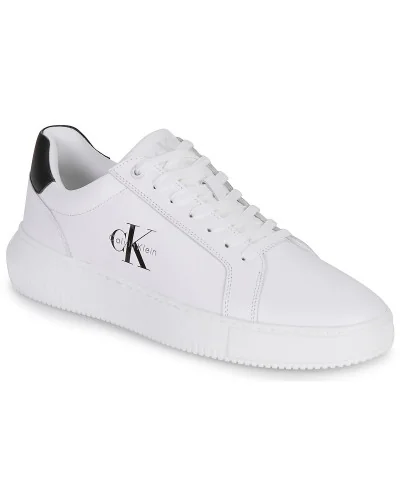 Baskets basses hommes Calvin Klein Jeans CHUNKY CUPSOLE MONO LTH Blanc