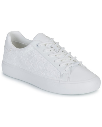 Baskets basses femmes Calvin Klein Jeans VULC LACE UP MONO PU Blanc