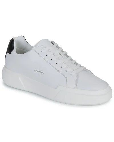 Baskets basses hommes Calvin Klein Jeans CHUNKY CUPSOLE LACEUP LTH Blanc