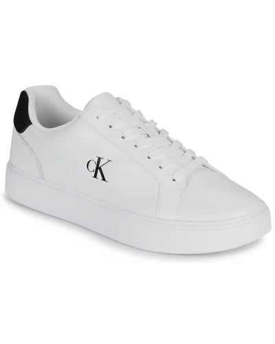 Baskets basses hommes Calvin Klein Jeans CLASSIC CUPSOLE LACEUP LTH Blanc