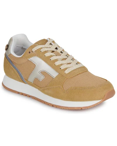 Baskets basses femmes Faguo ELM RUNNING Beige