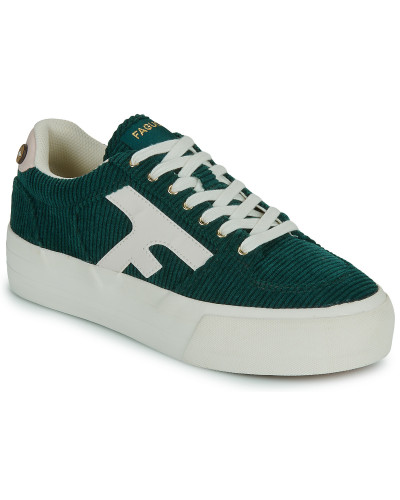 Baskets basses femmes Faguo WALNUT PLATFORM Vert