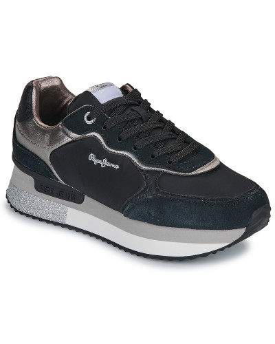 Baskets basses femmes Pepe jeans RUSPER GLAM W Noir