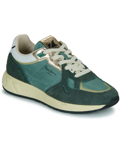 Baskets basses femmes Pepe jeans MARLON METAL W Vert