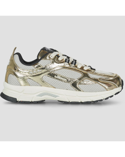 Baskets basses femmes Mercer Amsterdam The Re-Run Cracked Doré