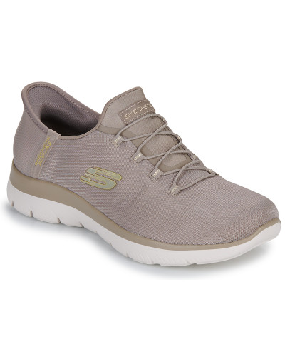 Baskets basses femmes Skechers SUMMITS CLASSY NIGHT SLIP-INS Beige