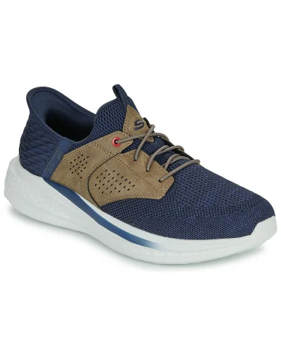 Baskets basses hommes Skechers SLADE SLIP-INS Bleu