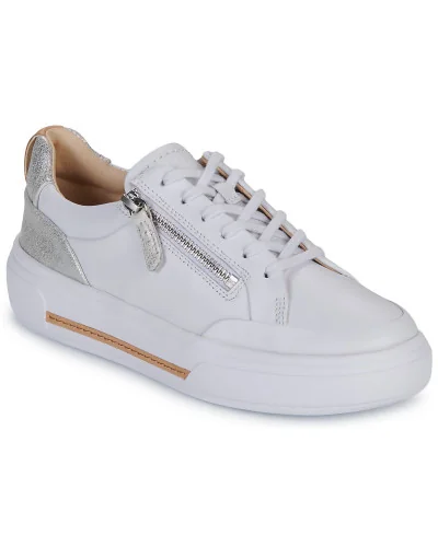 Baskets basses femmes Clarks Hollyhock Zip Blanc