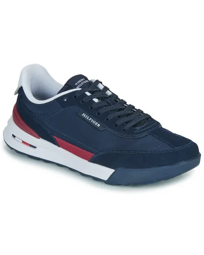 Baskets basses hommes Tommy Hilfiger RETRO RUNNER NYLON MIX Marine