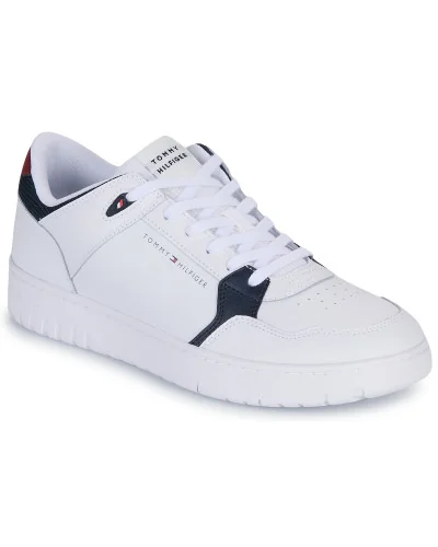Baskets basses hommes Tommy Hilfiger TH BASKET CORE LITE LTH MIX Blanc