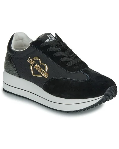 Baskets basses femmes Love Moschino DAILY RUNNING Noir