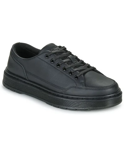 Baskets basses hommes Dr. Martens Brookline 6 Eye 6 Eye Shoe Black Classic Nappa Noir