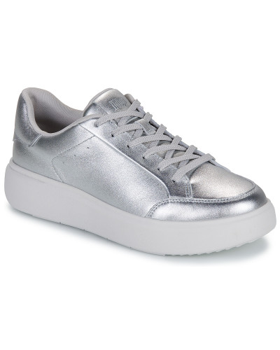 Baskets basses femmes FitFlop RTG METALLIC LEATHER Argenté