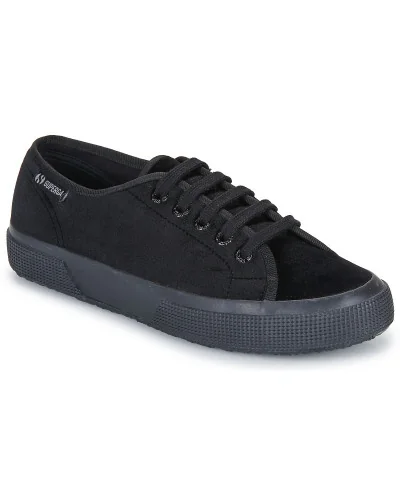 Baskets basses femmes Superga 2750 VELVET Noir