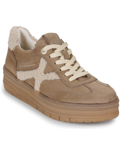 Baskets basses femmes Tom Tailor 1590020001-FANGO Beige