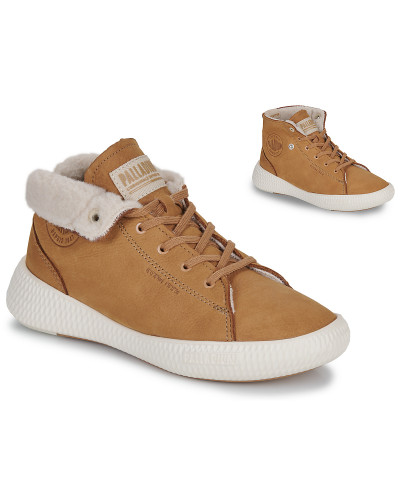 Baskets montantes femmes Palladium PALLANOVA CHUKKA WL Marron