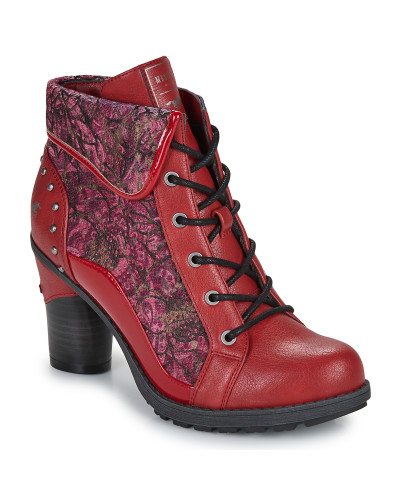 Bottines femmes Mustang PALM Rouge