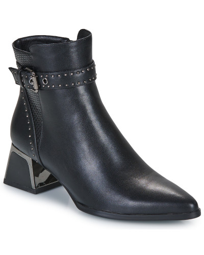 Bottines femmes Exé Shoes P1811-T924-PU-BLACK Noir