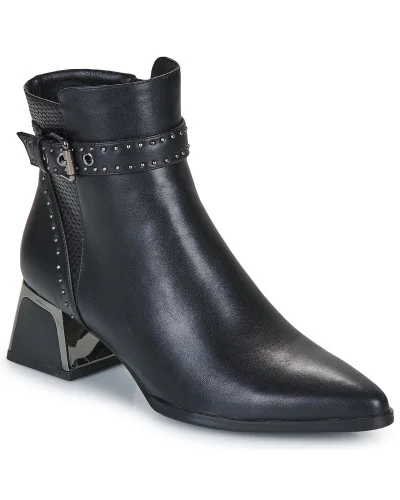 Bottines femmes Exé Shoes P1811-T924-PU-BLACK Noir