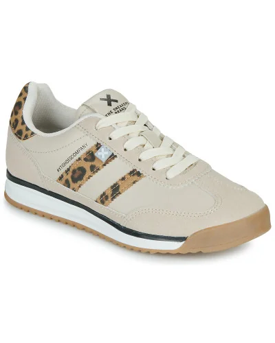 Baskets basses femmes Xti 144587-LEOPARD Beige