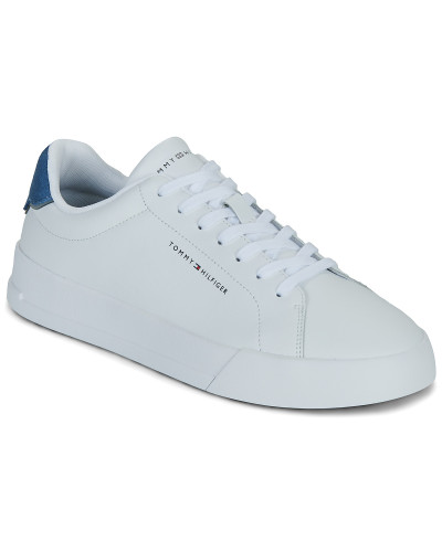 Baskets basses hommes Tommy Hilfiger TH COURT LTH DETAIL ESS Blanc