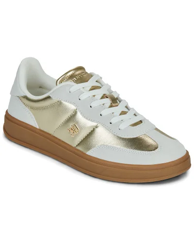 Baskets basses femmes Tommy Hilfiger MU JACKIE METALLIC Doré