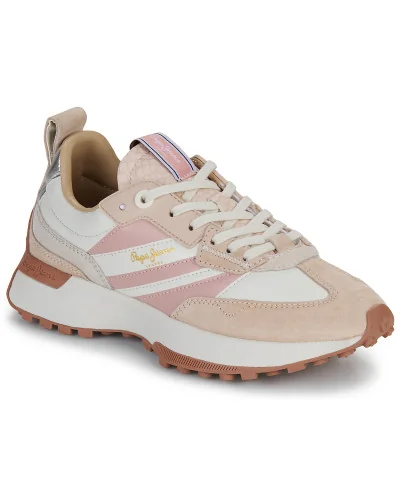 Baskets basses femmes Pepe jeans LUCKY ORIGINAL Rose