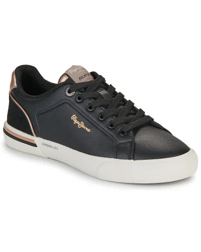 Baskets basses femmes Pepe jeans KENTON CAMPUS W Noir