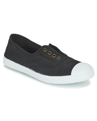 Baskets basses femmes Victoria INGLESA ELASTICO TINTADA Noir